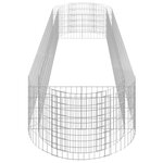 vidaXL Lit surélevé à gabion Fer galvanisé 400x100x50 cm