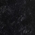 vidaXL Tapis Shaggy à poils longs NAVARRA noir 60x100 cm polyester