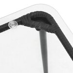 vidaXL Table de Jardin Noir 80 x 40 x 45 cm Poly rotin