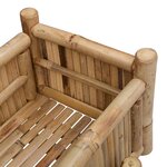 vidaXL Jardinière avec support Naturel 100 x 38 x 114 cm Bambou