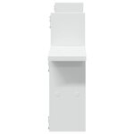 vidaXL Étagères murales 2 Pièces blanc 38x12x38 cm bois d'ingénierie