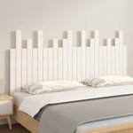 vidaXL Tête de lit murale Blanc 159 5x3x80 cm Bois massif de pin