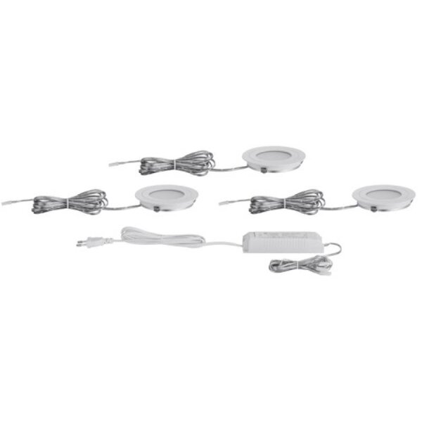 Kit spot LED encastré 3X5 6W blanc