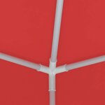 vidaXL Tente de fête 200 x 200 x 240 cm Rouge PE et acier