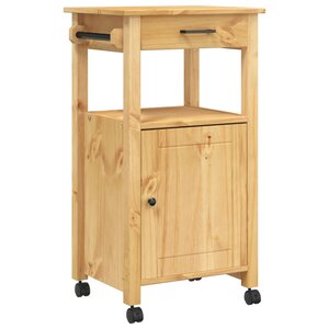 vidaXL Chariot de cuisine MONZA 48x40x88 5 cm bois massif de pin