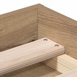 vidaXL Cadre de lit sans matelas chêne artisanal 120x200 cm