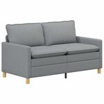 vidaXL Canapé Gris clair 156 x 81 x 87 5 cm Tissu