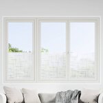 vidaXL Films pour fenêtre 2 Pièces dépoli motif d'étoiles PVC