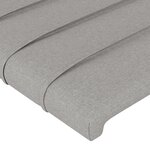 vidaXL Cadre de lit sans matelas gris clair 200x200 cm tissu