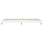 vidaXL Cadre de lit sans matelas blanc brillant 75x190 cm
