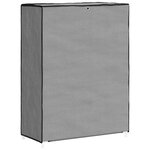vidaXL Armoire à chaussures Gris 60x28x90 cm Tissu