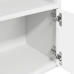 vidaXL Bibliothèque blanc 31x24x127 cm bois d'ingénierie
