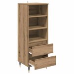 vidaXL Haut Armoire Chêne artisanal 40 x 36 x 110 cm Bois d'ingénierie