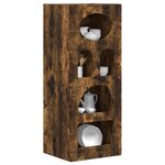 vidaXL Buffet Chêne fumé 40 x 35 x 100 5 cm Bois d'ingénierie