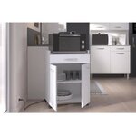 Desserte de cuisine 60 cm - Blanc mat