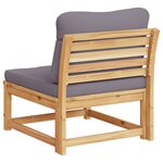 vidaXL Salon de jardin avec coussins bois massif d'acacia