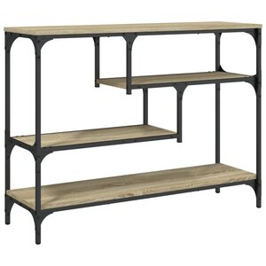 vidaXL Table console chêne sonoma 100x30x75 cm bois d'ingénierie