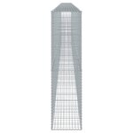 vidaXL Panier gabion avec couvercle 1100x50x200 cm fer galvanisé