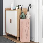 vidaXL Porte-parapluie Rose 15 5 x 15 5 x 49 cm Métal