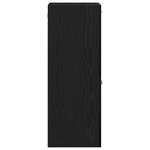 vidaXL Cabinet de salle de bain avec porte Chêne noir 30 x 30 x 80 cm