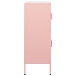 vidaXL Armoire de rangement Rose 80x35x101 5 cm Acier