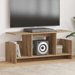 vidaXL Meuble TV Chêne artisanal 102 x 35 x 45 cm Bois d'ingénierie
