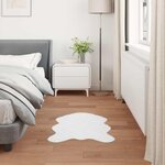 vidaXL Tapis en Fourrure Synthétique de Lapin Olite Blanc 50 x 80 cm