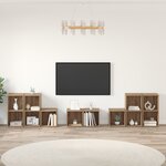 vidaXL Ensemble de meubles TV 8 Pièces Chêne artisanal Bois d'ingénierie