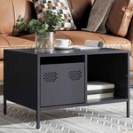 vidaXL Table basse anthracite 68 5x50x43 5 cm acier laminé à froid