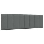 vidaXL Cadre de lit sans matelas gris foncé 160x200 cm tissu