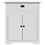 vidaXL Armoire de lavabo de salle de bain BODO blanc 70x35x80 cm