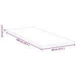 vidaXL Coussins de Matelas Blanc 80 x 200 cm