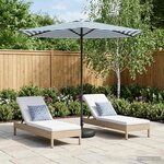 vidaXL Parasol de jardin avec base 270 x 270 cm Polyester