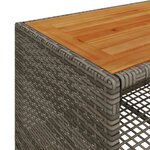 vidaXL Salon de jardin 4 Pièces avec coussins gris résine tressée