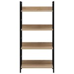 vidaXL Bibliothèque à 4 niveaux chêne 60x27 6x124 5 cm bois ingénierie