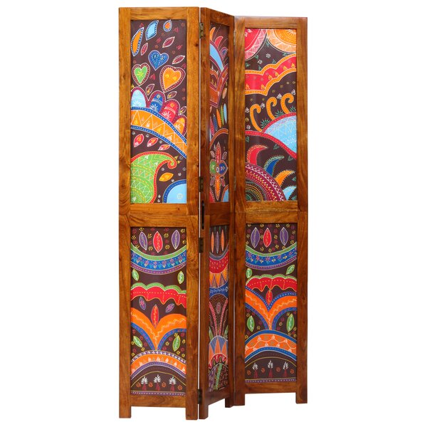 vidaXL Paravent 3 panneaux marron 35x1.5x160 cm en bois massif acacia