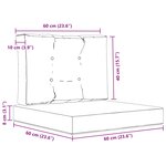 vidaXL Coussin de canapé d'extérieur 2 Pièces Crème Polyester