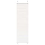 vidaXL Store plissé blanc 55x200 cm largeur du tissu 54 4 cm polyester