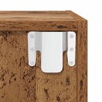vidaXL Meuble TV mural 2 Pièces Bois ancien 37 x 37 x 72 cm