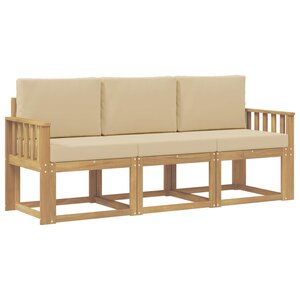 vidaXL Ensemble de canapés d'extérieur 3 pc