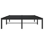 vidaXL Cadre de lit métal noir 120x190 cm