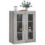 vidaXL Armoire murale sonoma gris 69 5x34x90 cm