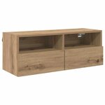 vidaXL Meubles TV muraux 2 Pièces Chêne artisanal 80 x 30 x 30 cm