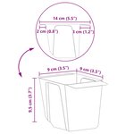 vidaXL Caisses à fleurs pour palettes Euro 24 pc Marron Polypropylène