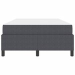 vidaXL Cadre de lit avec matelas Gris foncé 120 x 200 cm tissu