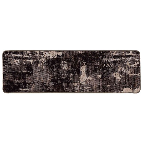 vidaXL Coureur de Tapis MARSA Noir 100 x 450 cm Polyester et PVC