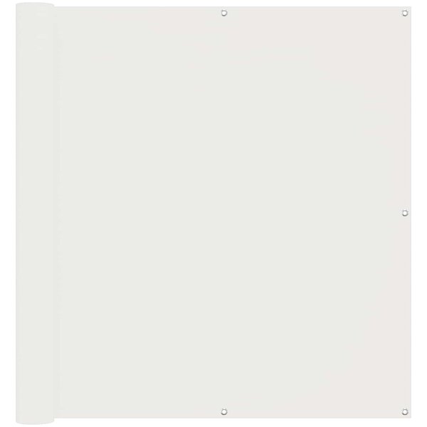 vidaXL Écran de balcon Blanc 110 x 1000 cm Tissu Oxford