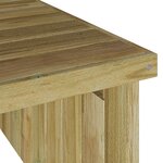 vidaXL Tondeuse à gazon robotisée   garage de 70x80x38 cm  en bois de pin traité