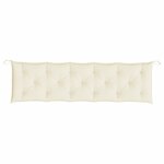 vidaXL Coussin de banc de jardin crème 180x50x7 cm tissu oxford
