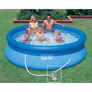 Intex kit piscinette easy set autoportante ronde (ø)3,05 x (h)0,76m